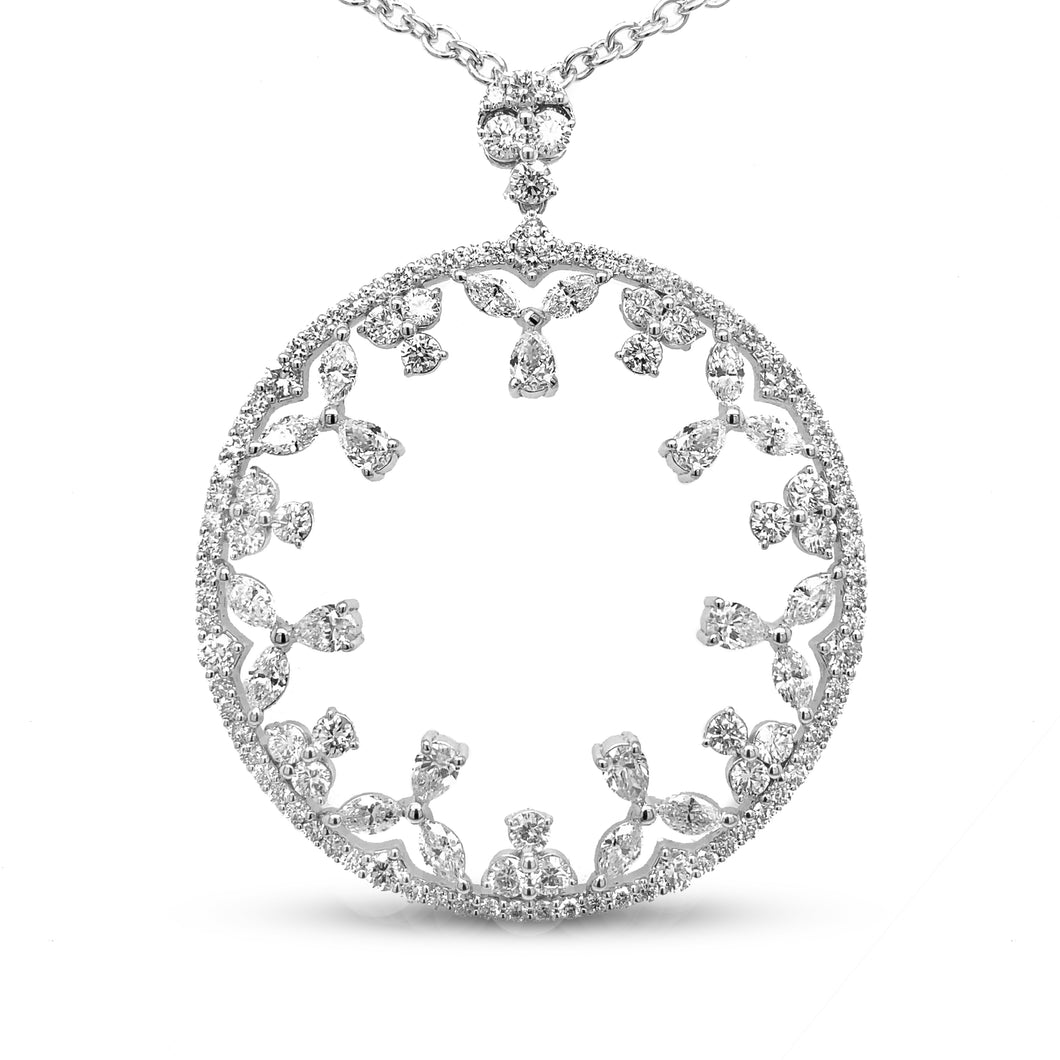 White Gold Diamond Pendant
