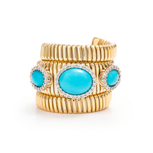 Load image into Gallery viewer, Tubogas Tourquoise Ring
