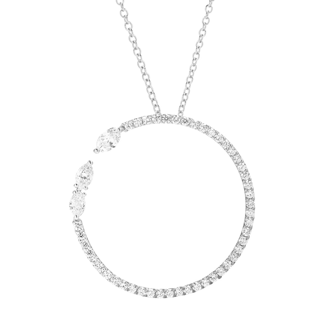 Minimal Diamond Pendant