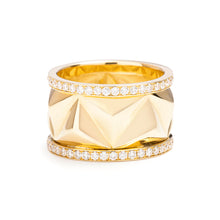 Load image into Gallery viewer, Yellow Gold Pyramid Ring
