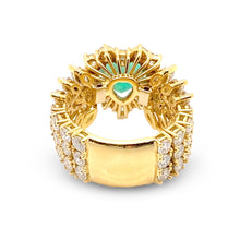 Load image into Gallery viewer, Emerald Heart Ring
