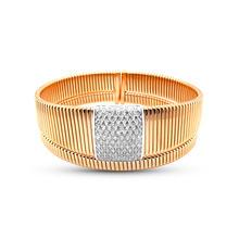 Load image into Gallery viewer, Yellow Gold Diamond Bangle Bracelet
