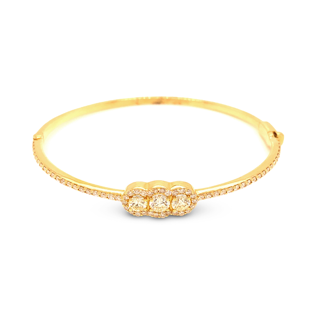 Diamond Trio Bangle Bracelet