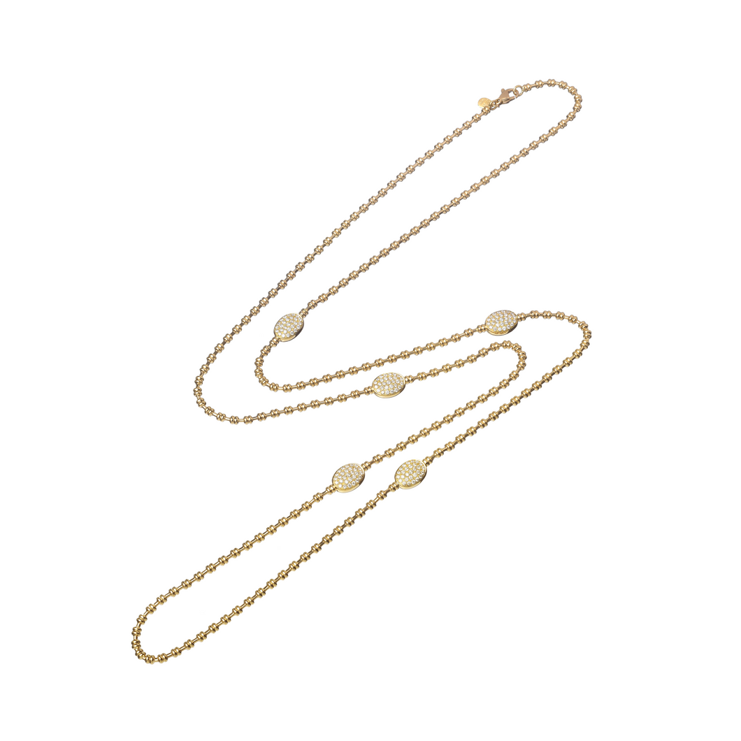 Beaded Long Chain Necklace