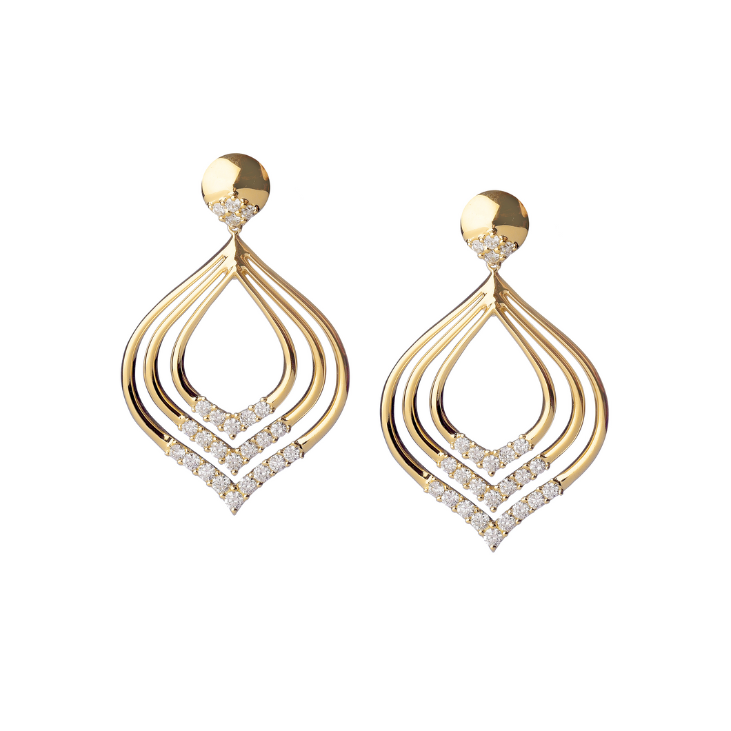 Leaf Drop Earrings